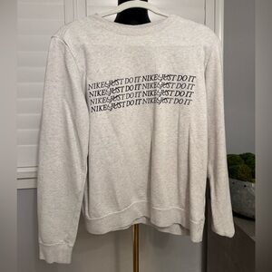 Nike Light Gray Crewneck Sweater